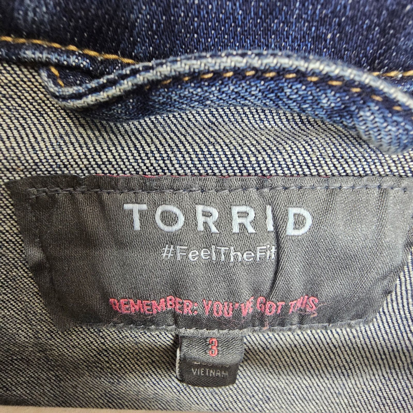 Corridor Torrid Jean Jacket Denim Jacket Button Up 3x Blue Denim Size 3XL / US 20-22 - 6 Thumbnail