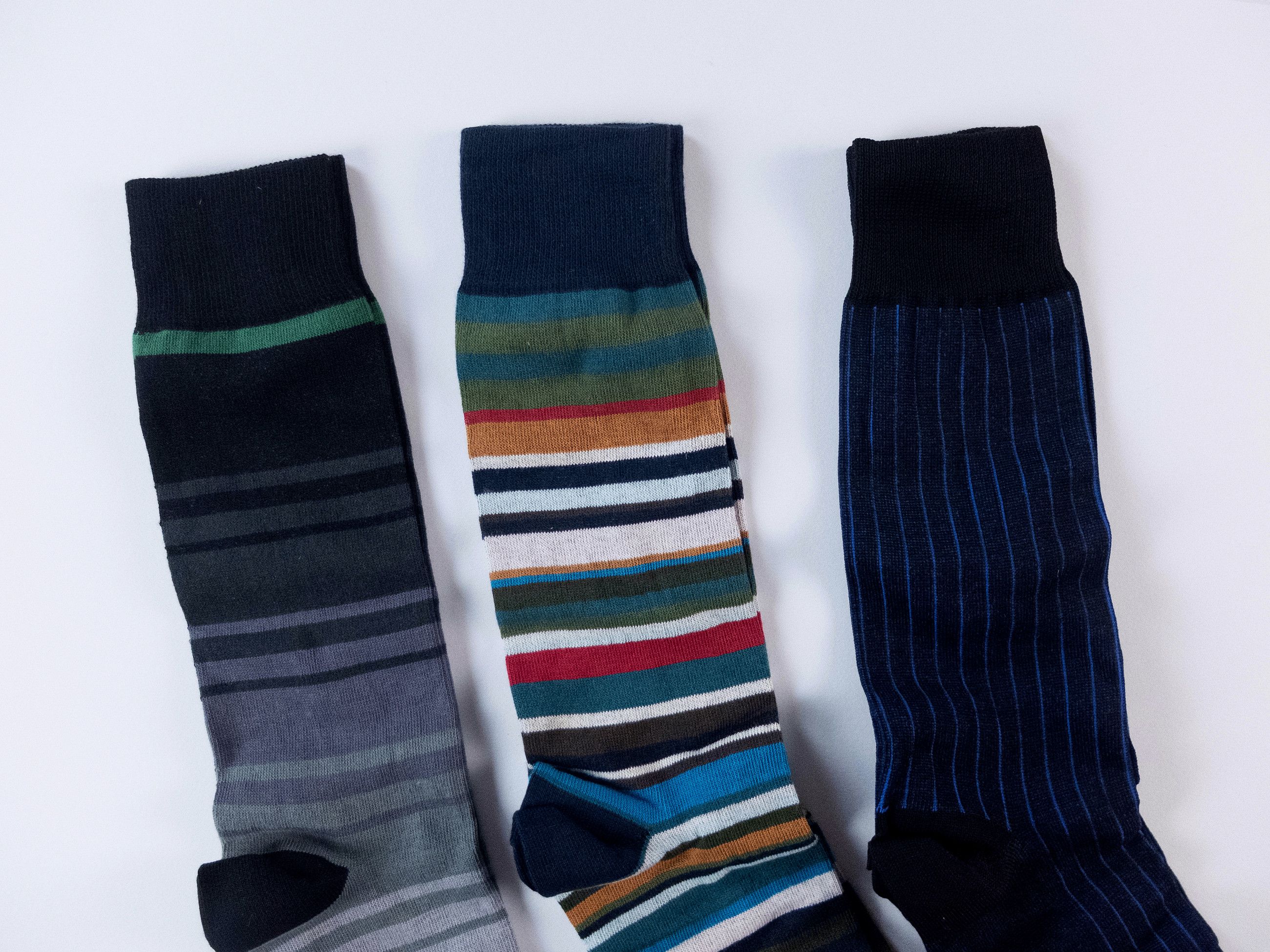 Paul Smith 3 pairs of Paul Smith colorful striped cotton blend socks q Size ONE SIZE - 3 Thumbnail