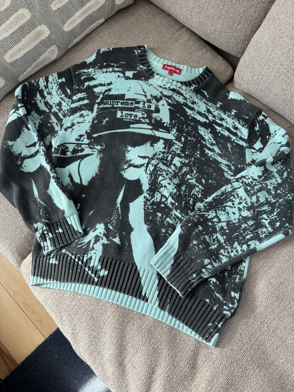 Supreme Supreme is Love Sweater | Grailed