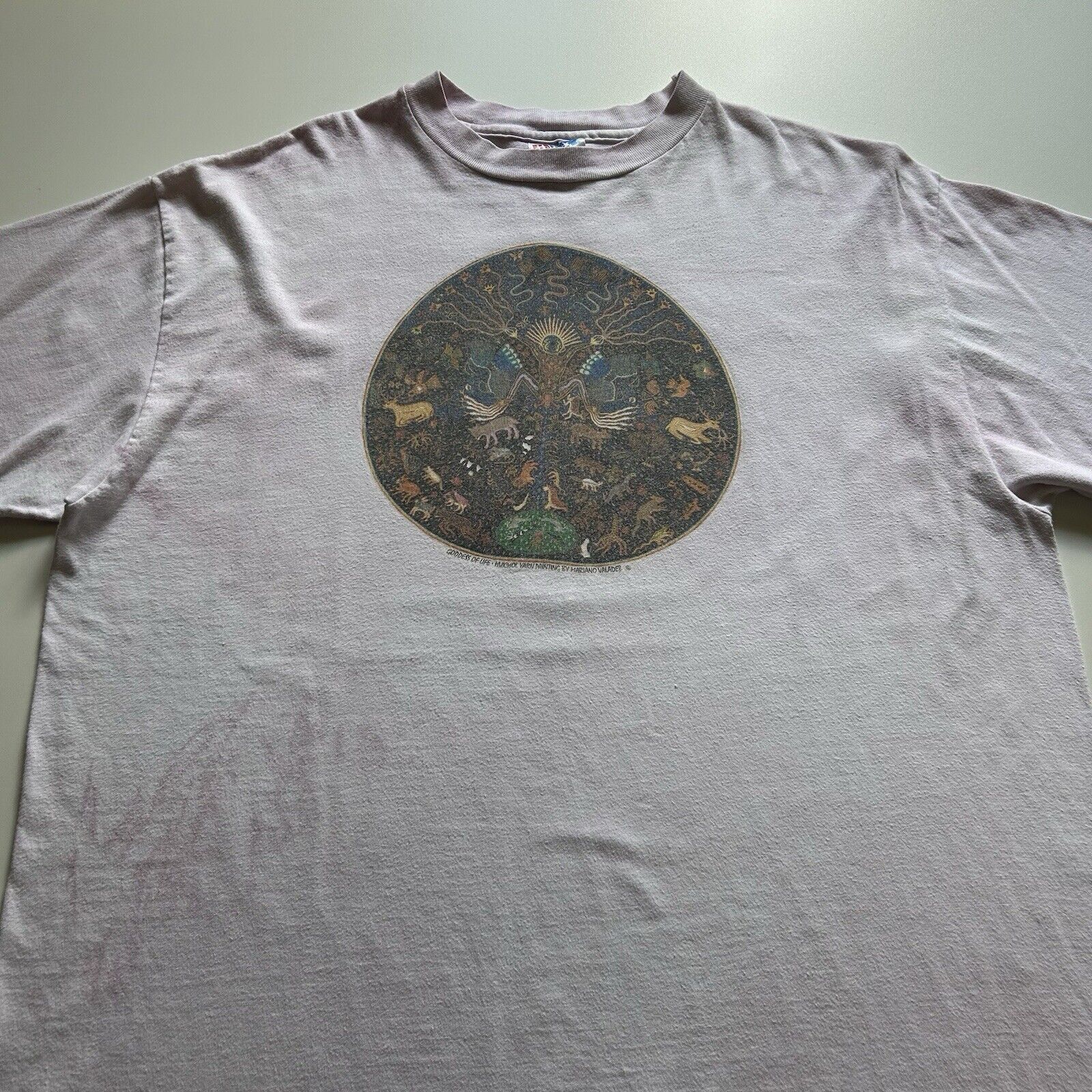 Hanes Vintage 90s Goddess Of Life God Art T Shirt XL Rare USA Made Size US XL / EU 56 / 4 - 3 Thumbnail