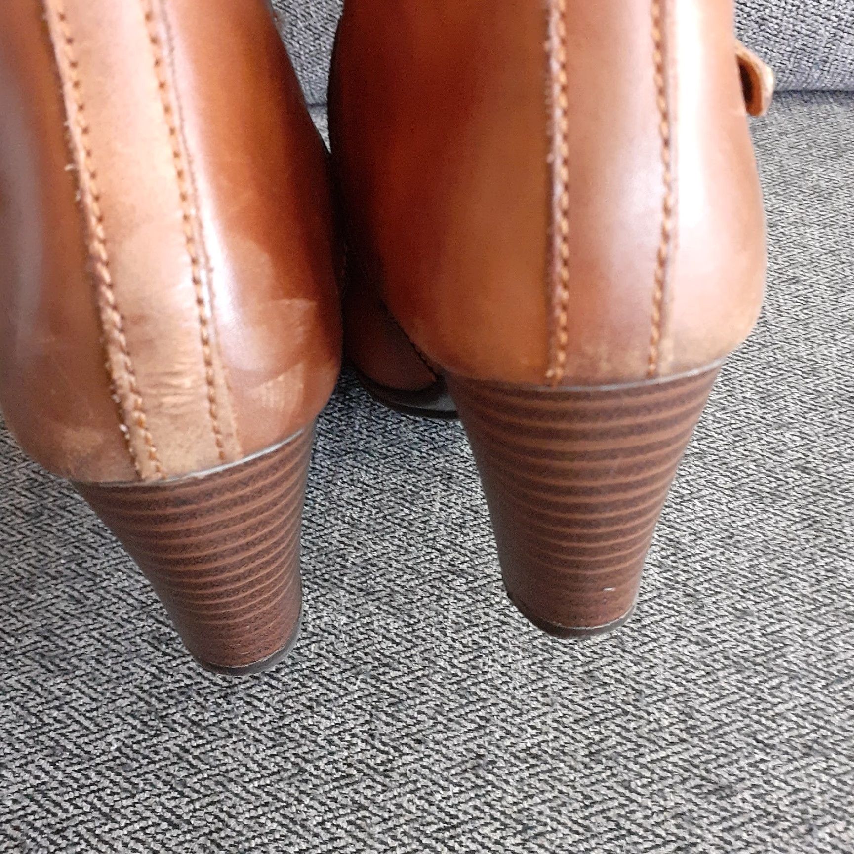 Vintage Pikolinos Boots Knee High Leather Zip Up Western Heel Cone Leather Lining Rubber EU38 US7 Brown Tan Women Vintage No Size 7 Size US 7 / IT 37 - 7 Thumbnail