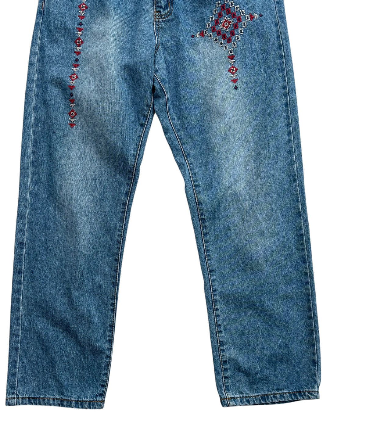 Native Titicaca Embroidery Native Denim Pants Size US 32 / EU 48 - 6 Thumbnail