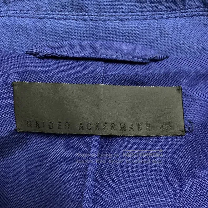 Haider Ackermann Haider Ackermann Ink Blue Silk Cotton Blended Long Coat Size US S / EU 44-46 / 1 - 3 Thumbnail