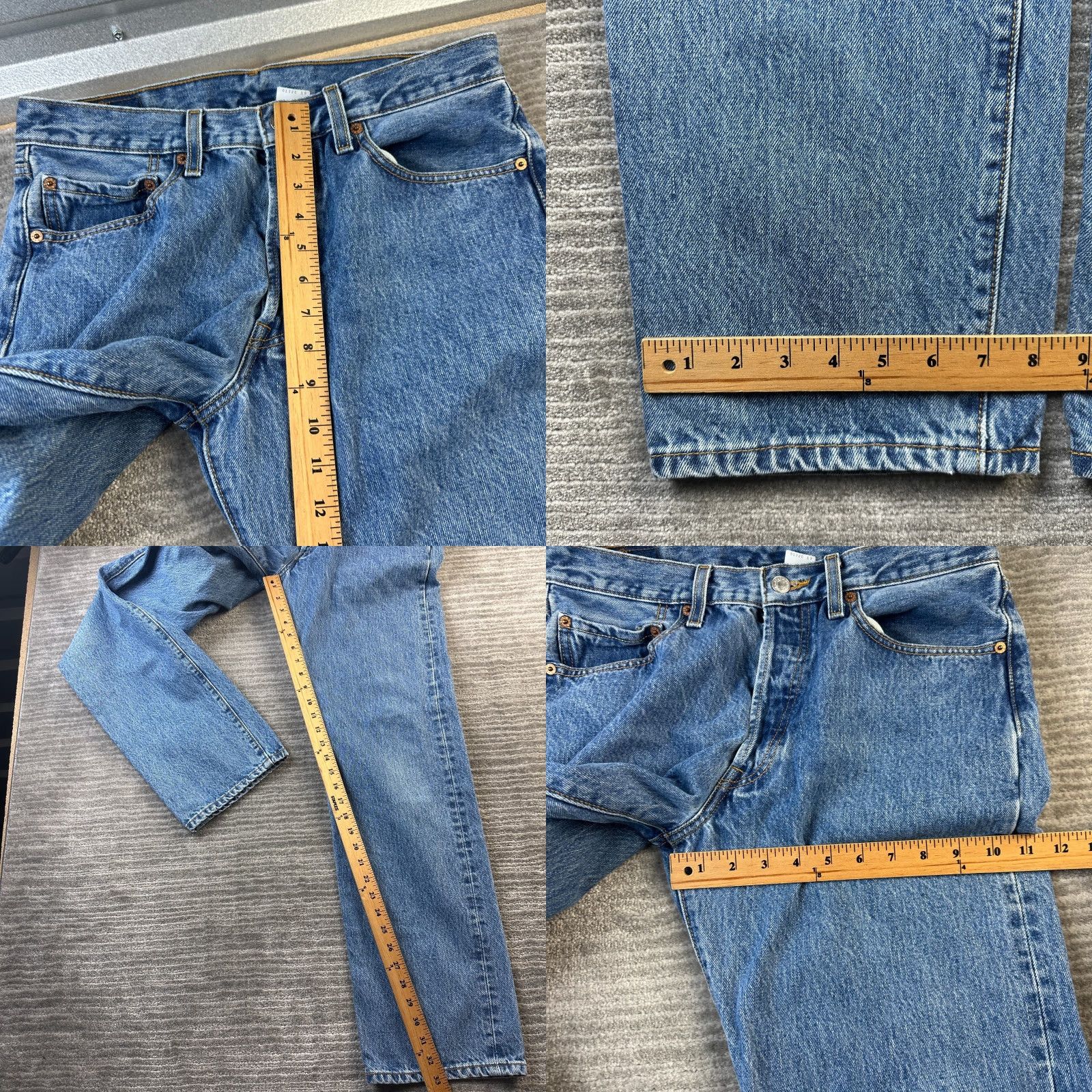 Levi's VINTAGE Levi's 501 Jeans Mens 33x34 Blue Denim Straight 90s Vintage Jeans** Size US 33 - 8 Thumbnail
