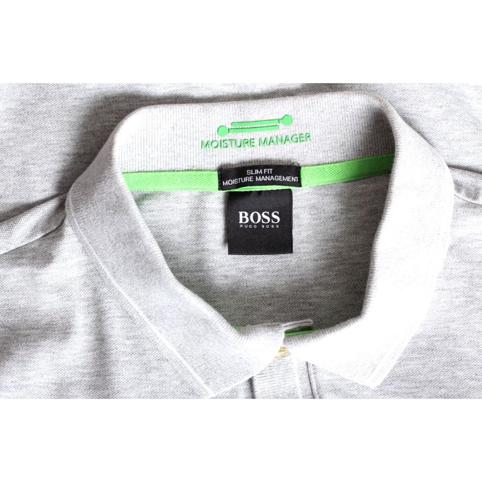 Hugo Boss HUGO BOSS Polo Shirt Mens Slim Fit Short Sleeve Size S Grey moisture manager Paule Size US S / EU 44-46 / 1 - 5 Thumbnail