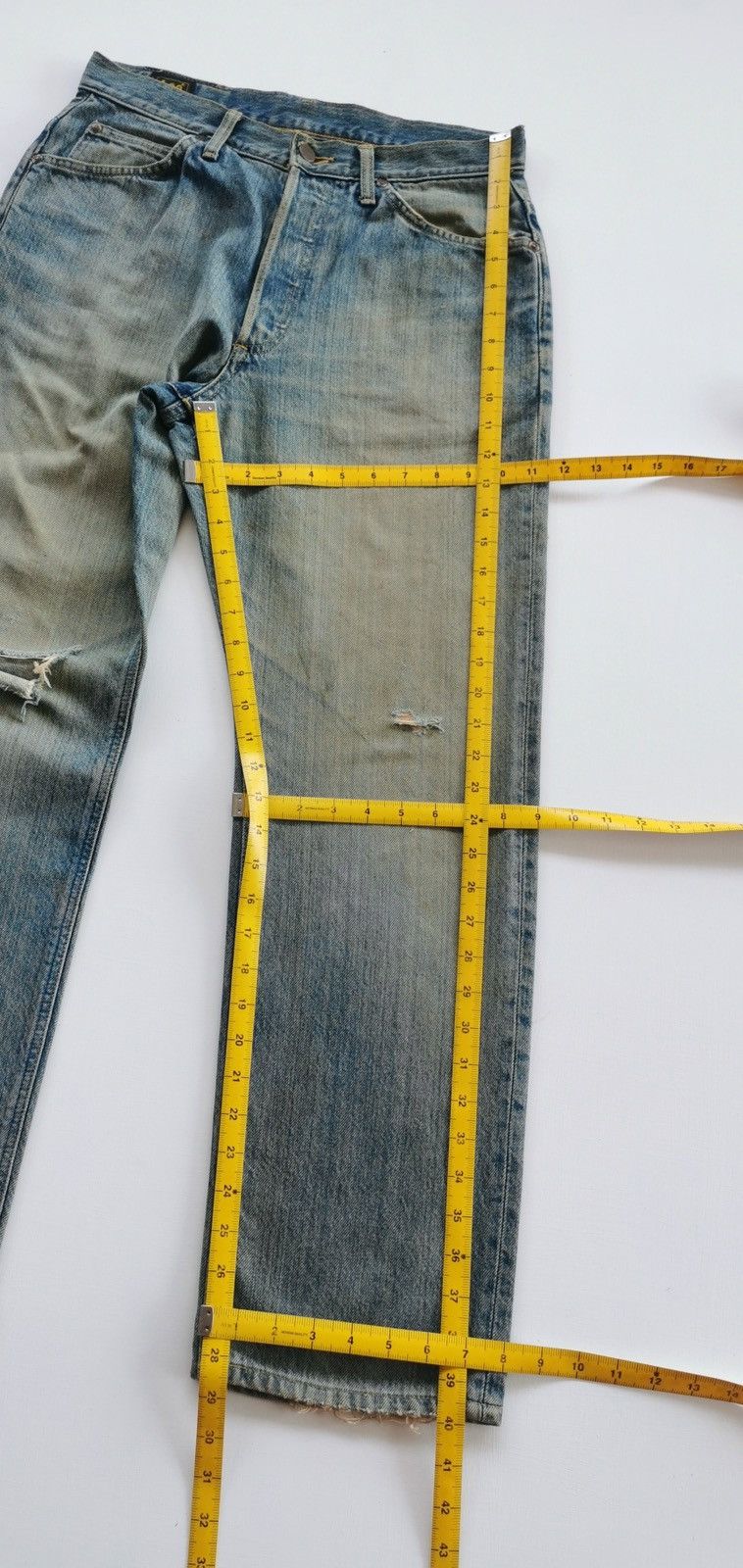 Lee Mudwash Vintage Lee Edwin Distressed Denim Jeans Size US 31 - 13 Thumbnail