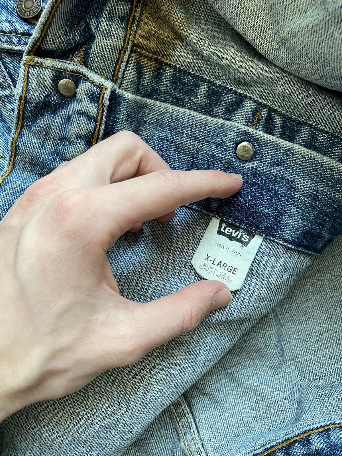 Levi's × Vintage Vintage Levi’s Denim Jacket Made In USA,90’s Size US XL / EU 56 / 4 - 8 Thumbnail