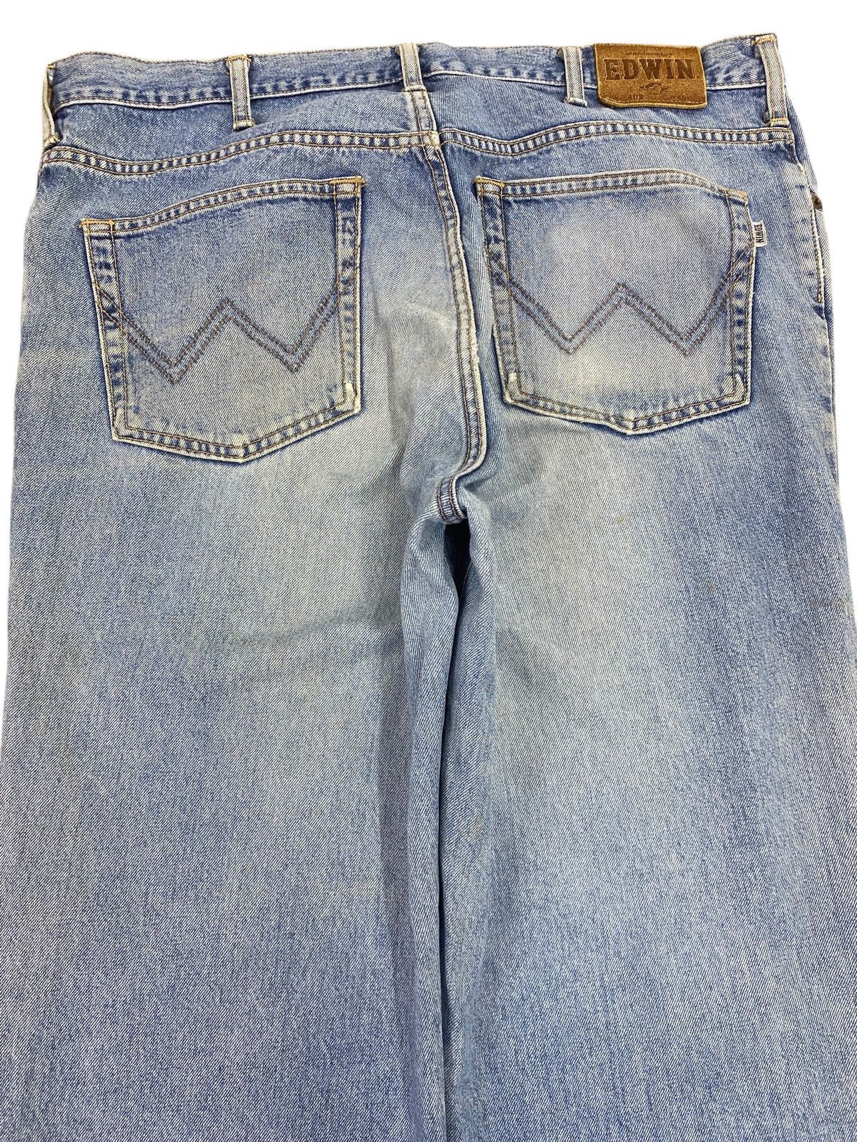 Edwin Edwin Light Wash Ripped Style Straight Leg Jean Size US 38 / EU 54 - 4 Thumbnail