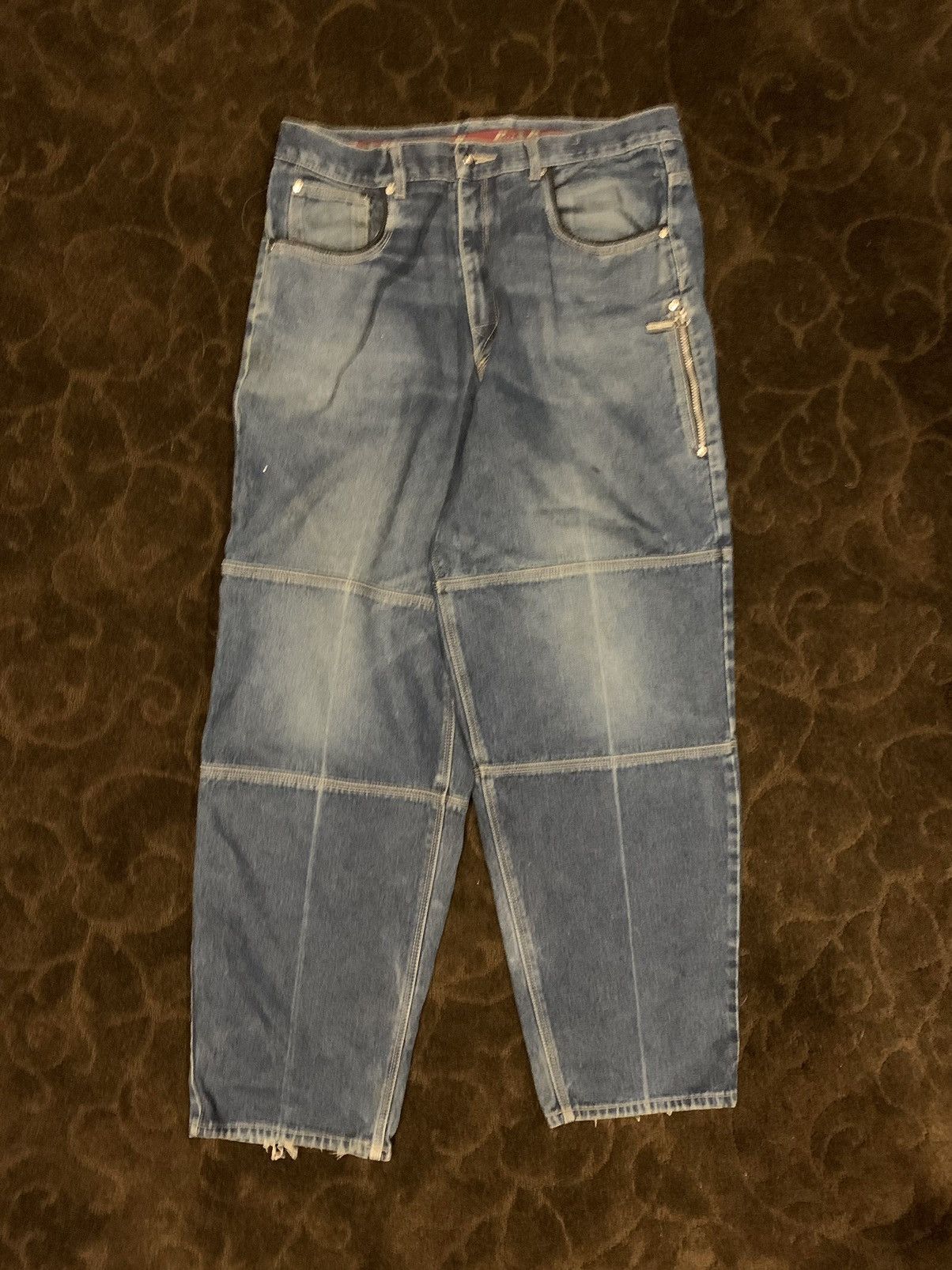Pelle Pelle Rare Pelle Pelle Marc Buchanan Y2K Baggy Jeans Size 38 Size US 38 / EU 54 - 2 Thumbnail