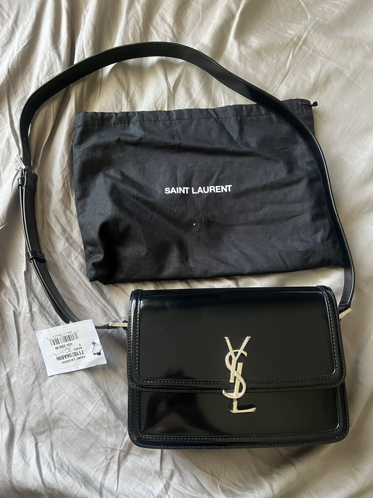 Saint Laurent Paris Saint Laurent Solferino Logo Plaque Medium Shoulder Bag Size ONE SIZE - 8 Thumbnail