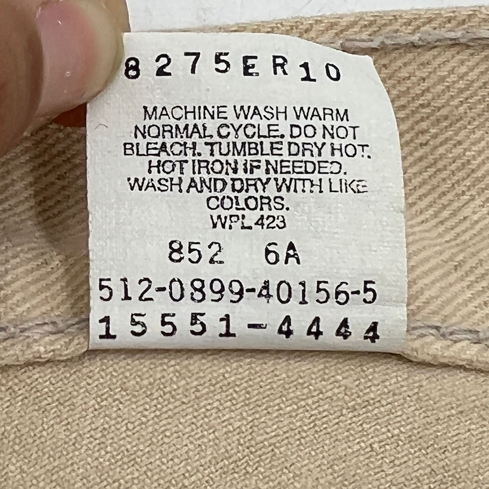 Levi's Vintage 90s Levi’s 550 Relaxed Fit Denim High Rise Irregular Size 36" / US 14 / IT 50 - 4 Thumbnail