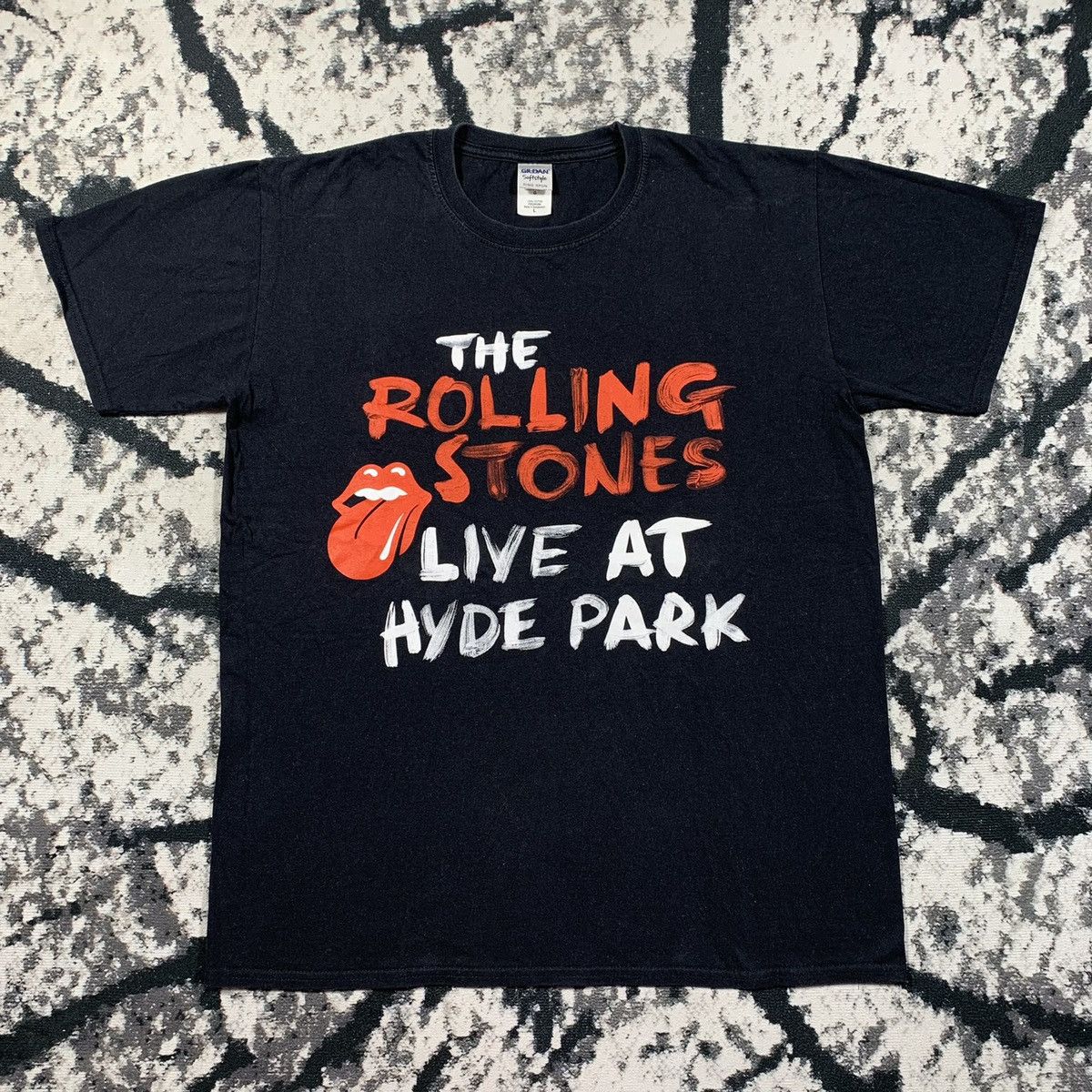 Band Tees Vintage 00s Rolling Stones T-shirt Band Y2K rock Hyde Park Size US L / EU 52-54 / 3 - 1 Thumbnail