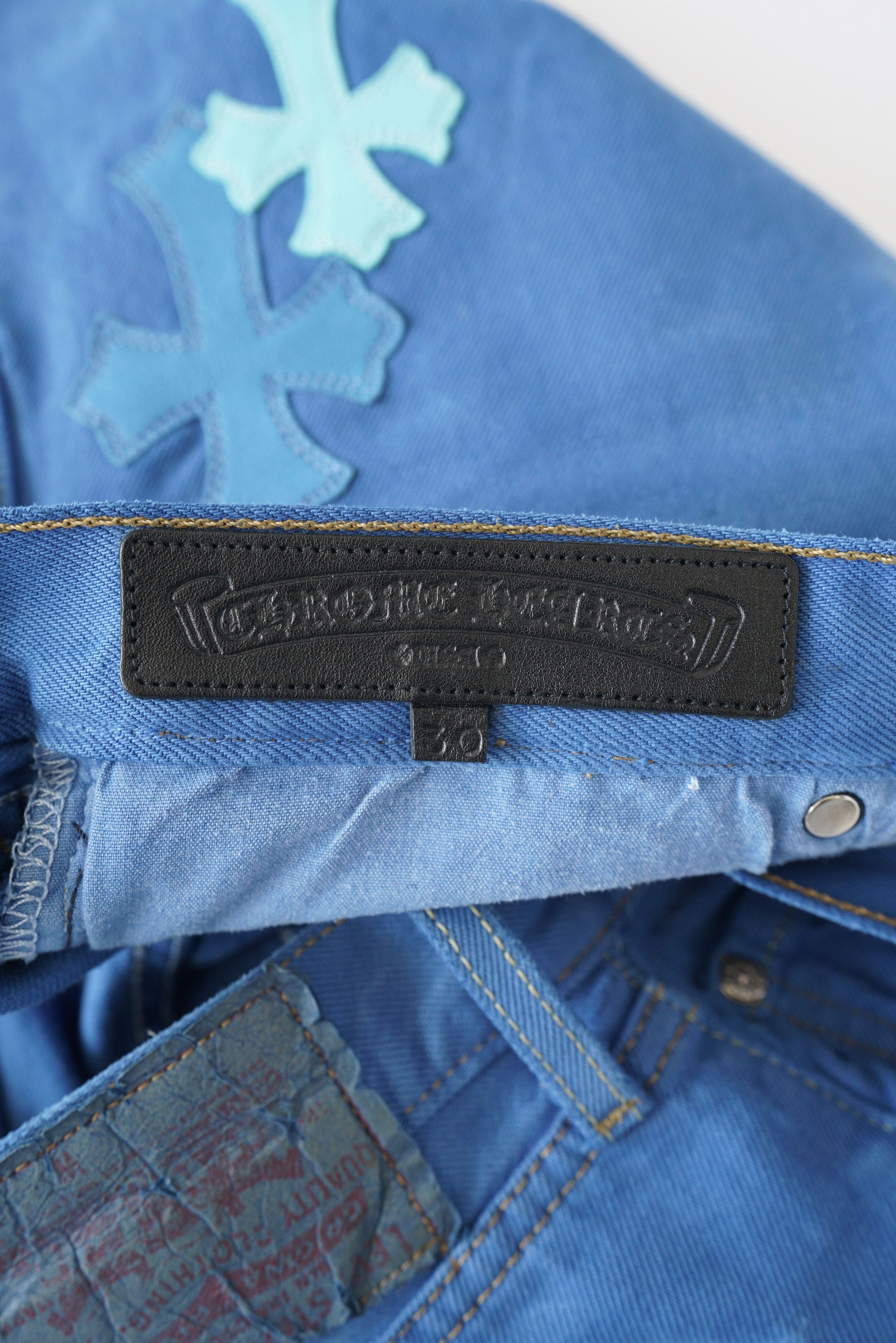 Chrome Hearts Chrome Hearts Levi's 501 London CLB Cross Patch Jeans - 30 Size US 30 / EU 46 - 14 Thumbnail