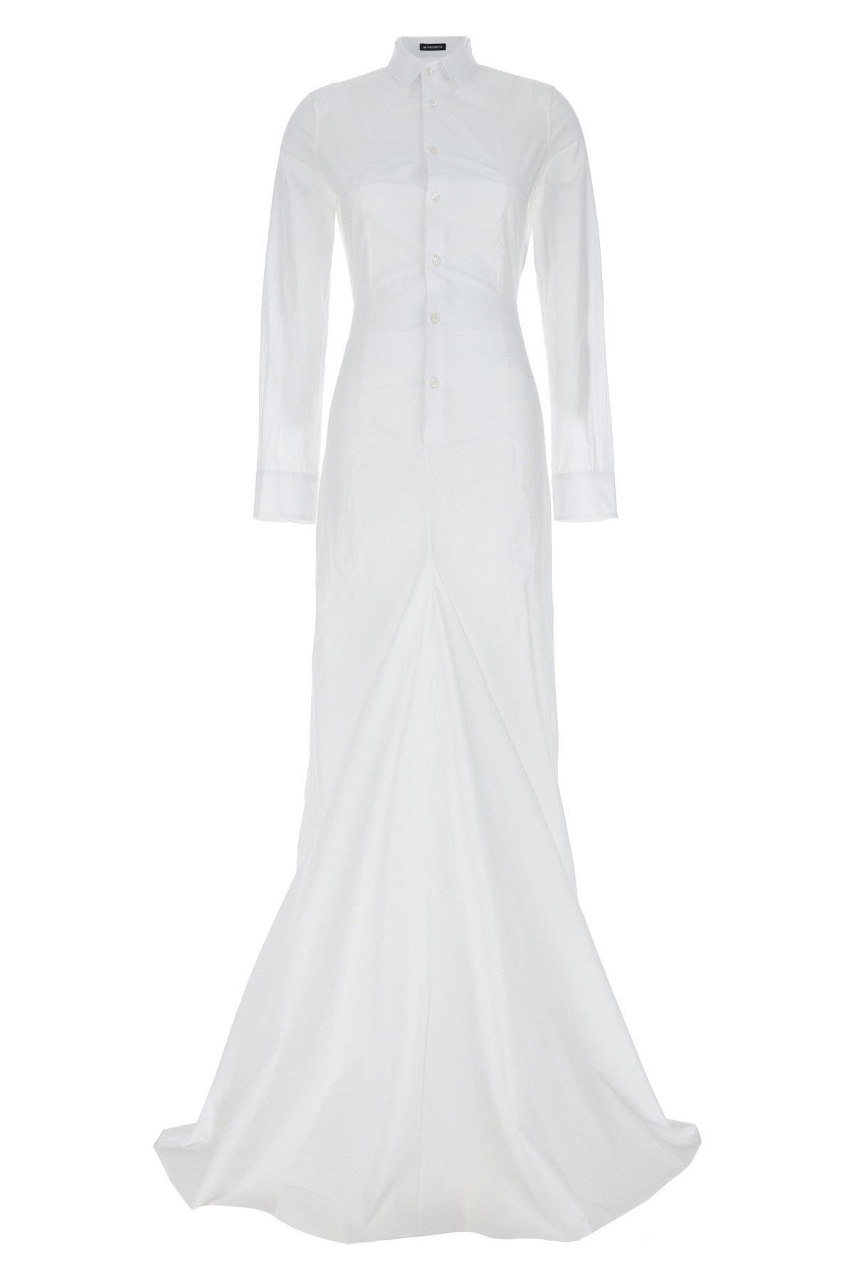 image of Ann Demeulemeester 'che Factory' Dress in White, Women's (Size Small)