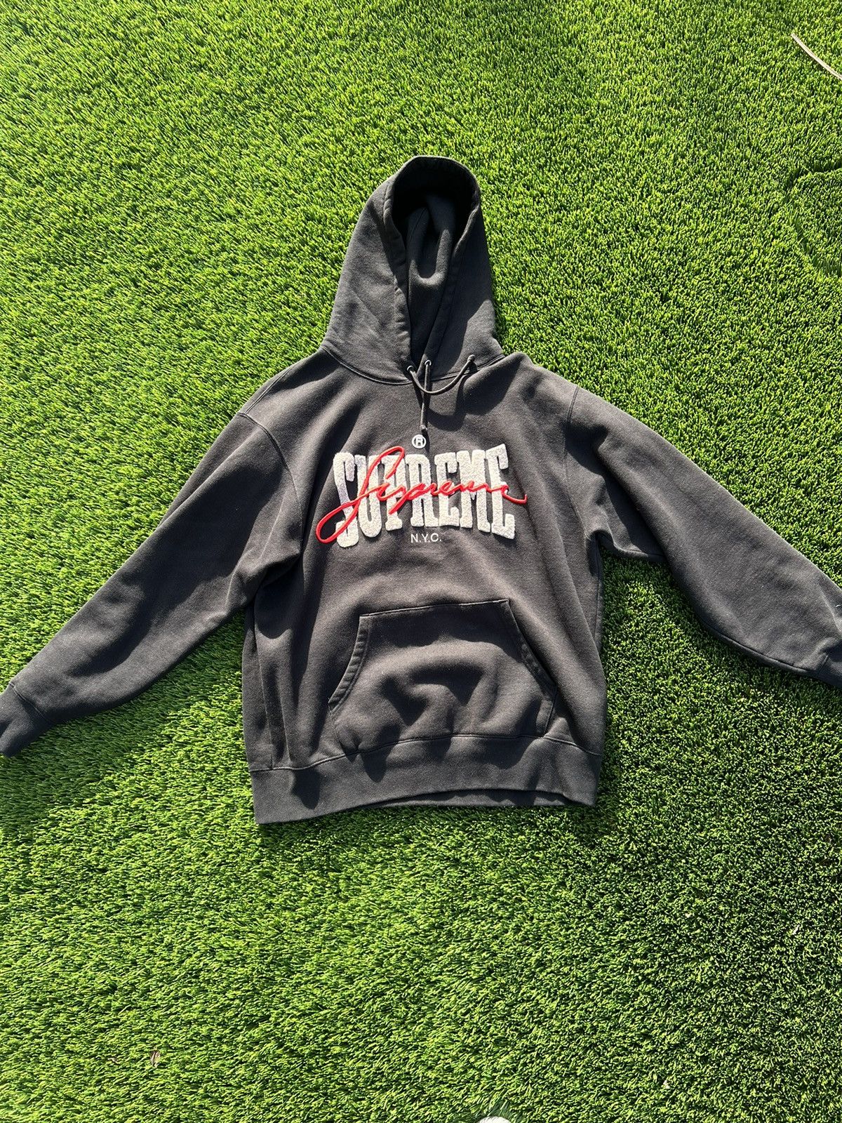 Supreme Supreme Embroidered Chenille Hooded Jacket Size US M / EU 48-50 / 2 - 1 Thumbnail