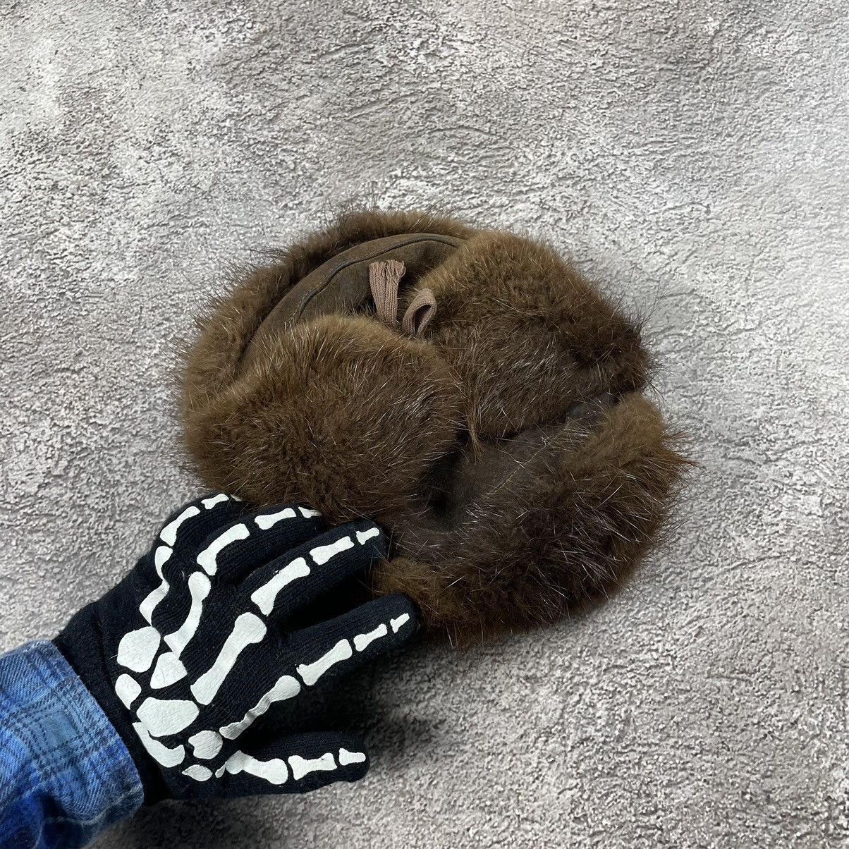 Japanese Brand Vintage Y2K Furry Alt Fuzzy Beanie Ushanka Mohair Uzi Vert Size ONE SIZE - 2 Thumbnail