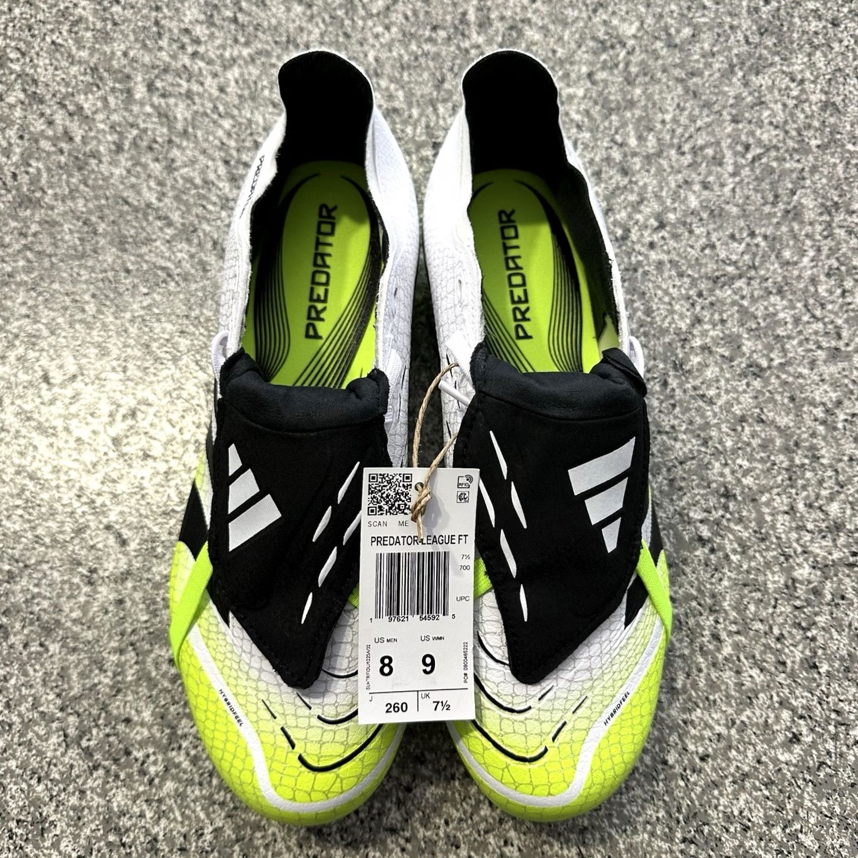 Adidas adidas Predator League Soccer Cleats Mens 8 Womens 9 Predator League Firm Ground White Multi-Pattern Soccer Shoes Men's 8 9 US Size Size US 8 / IT 38 - 2 Thumbnail