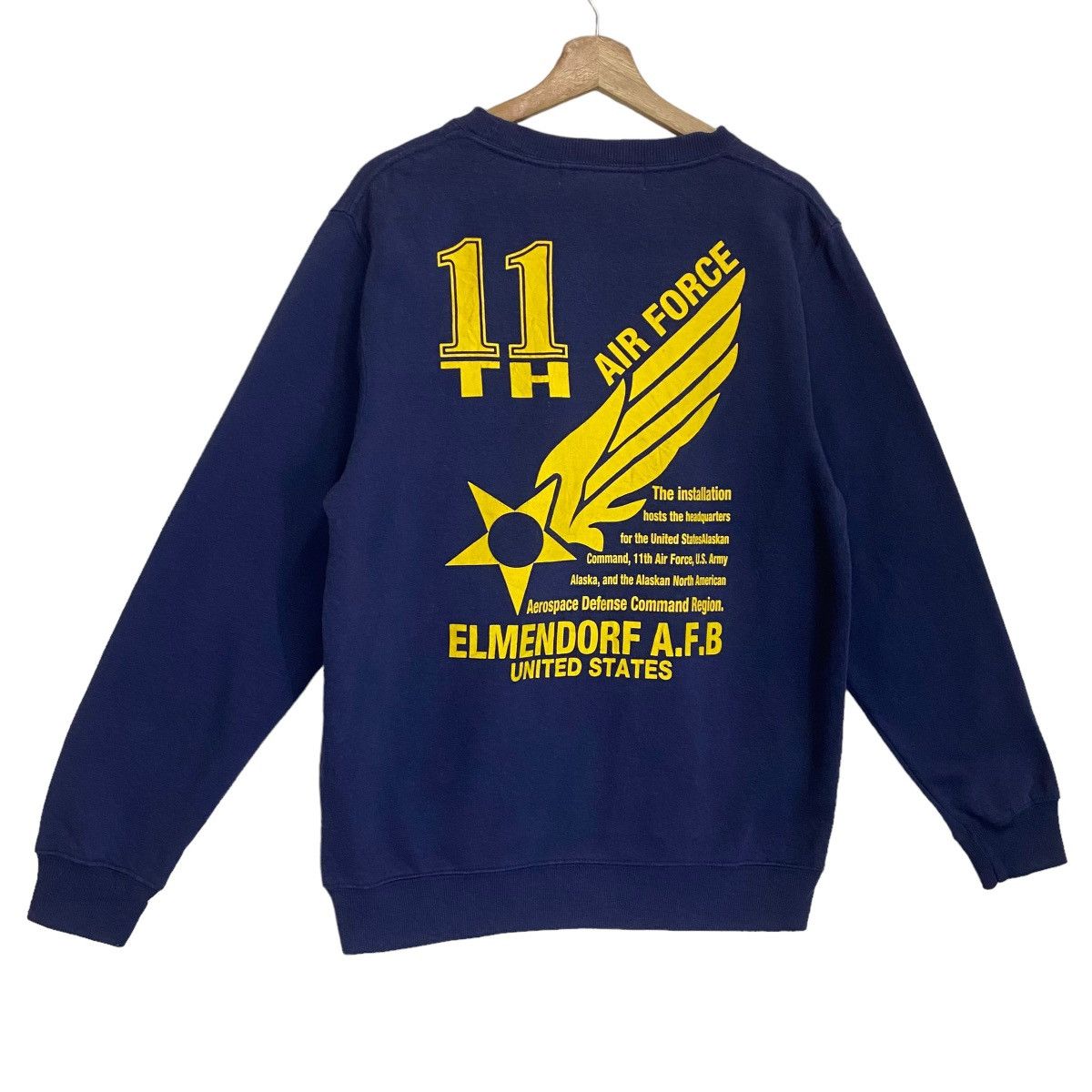 Avirex Air Force Elmendorf AFB Big Logo Sweatshirt Size US M / EU 48-50 / 2 - 2 Thumbnail