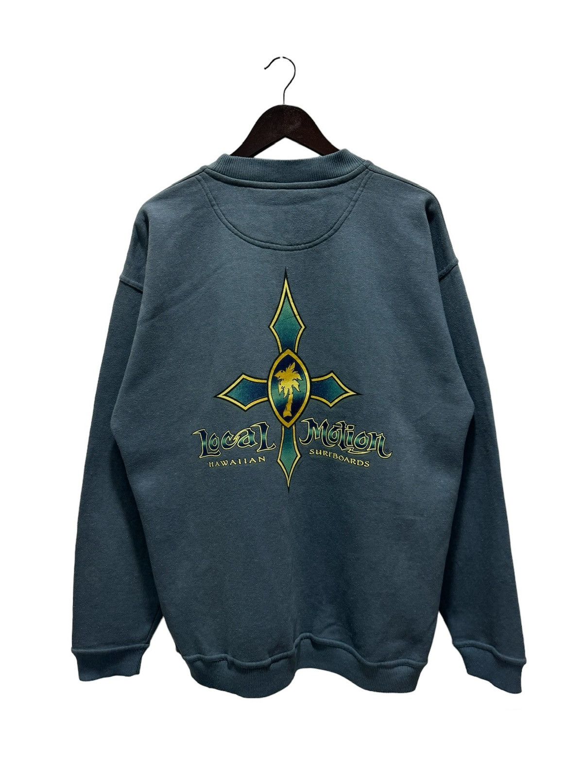 Vintage VINTAGE HAWAIIAN SURFBOARDS LOCAL MOTION BIG LOGO SWEATSHIRT Size US L / EU 52-54 / 3 - 1 Thumbnail
