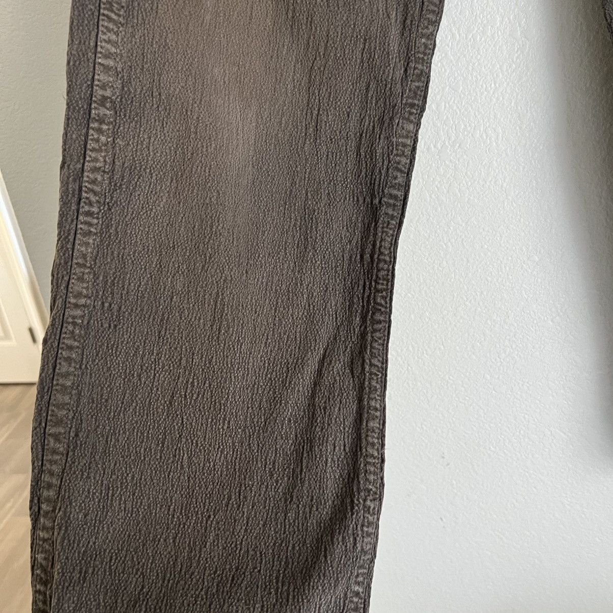 Staatsballett STAATSBALLETT Mens Textured Canvas Pants Size 29 Brown Size US 29 - 3 Thumbnail