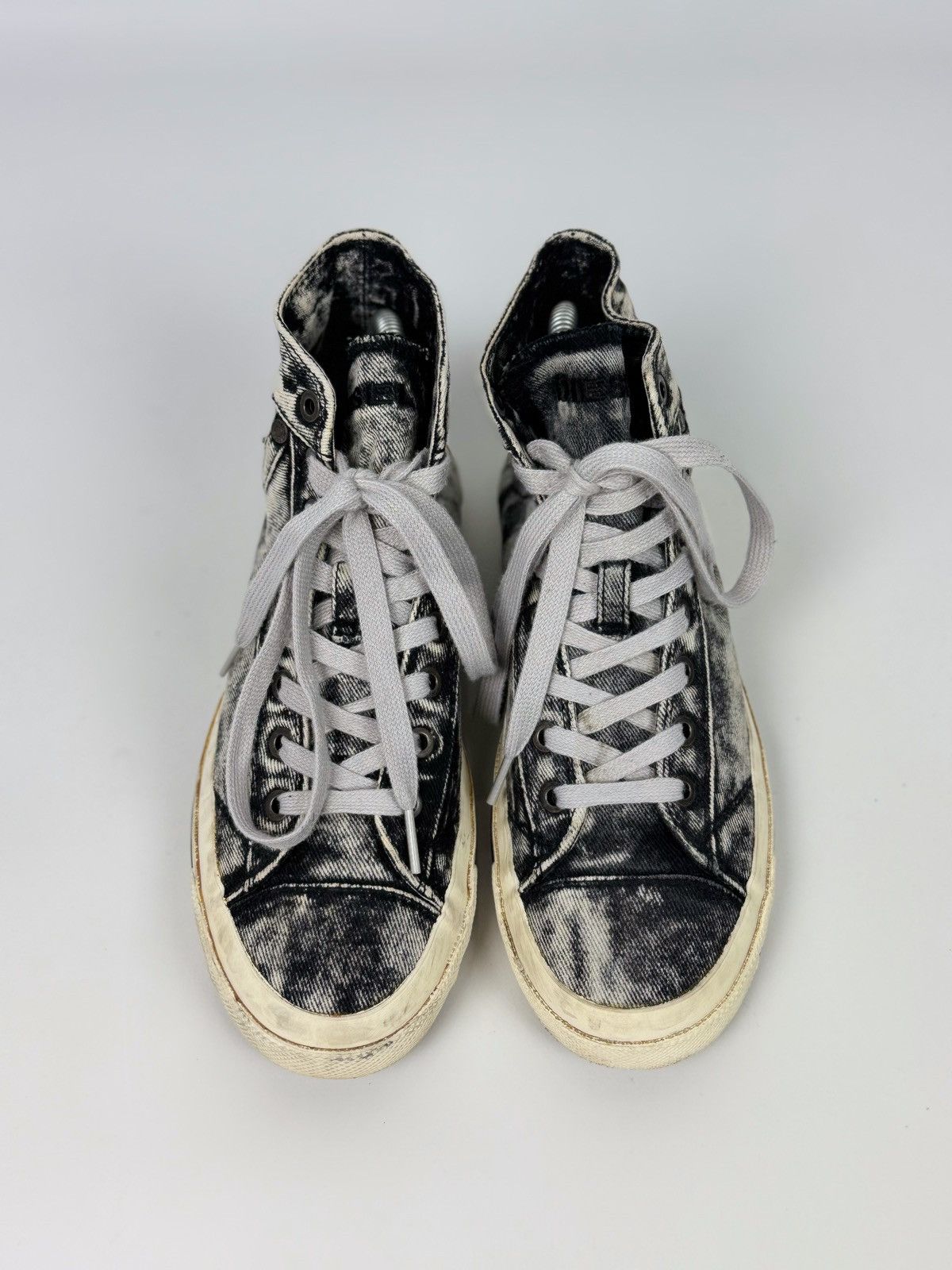 Diesel Diesel Exposure IV Jeans Black/White Denim Sneakers Size US 8.5 / IT 38.5 - 5 Thumbnail