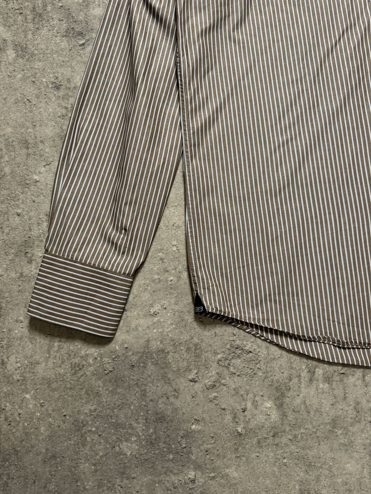 Balenciaga Vintage Balenciaga Striped Button Up Shirt Size US L / EU 52-54 / 3 - 5 Thumbnail