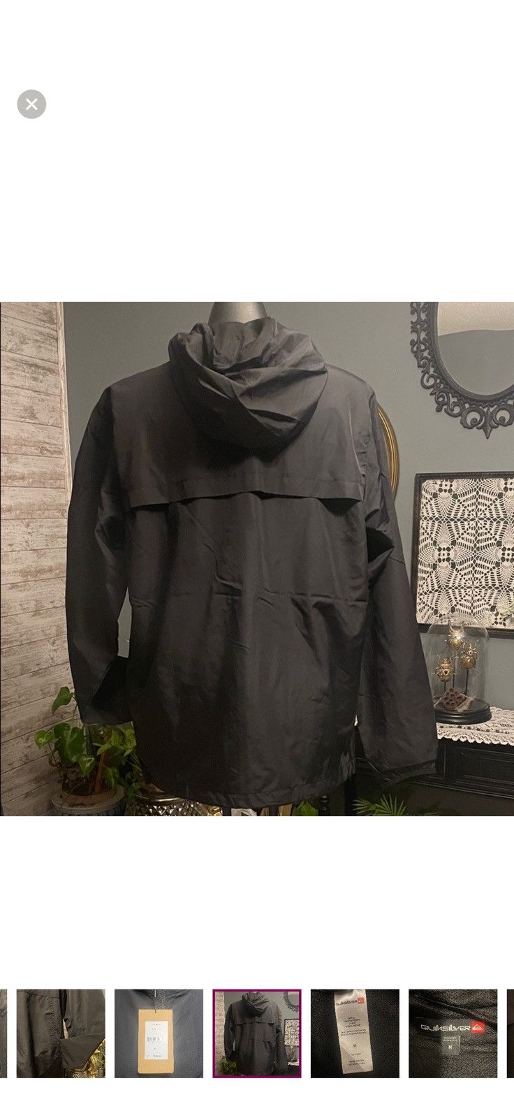 Quiksilver Quicksilver black windbreaker Size US M / EU 48-50 / 2 - 6 Thumbnail