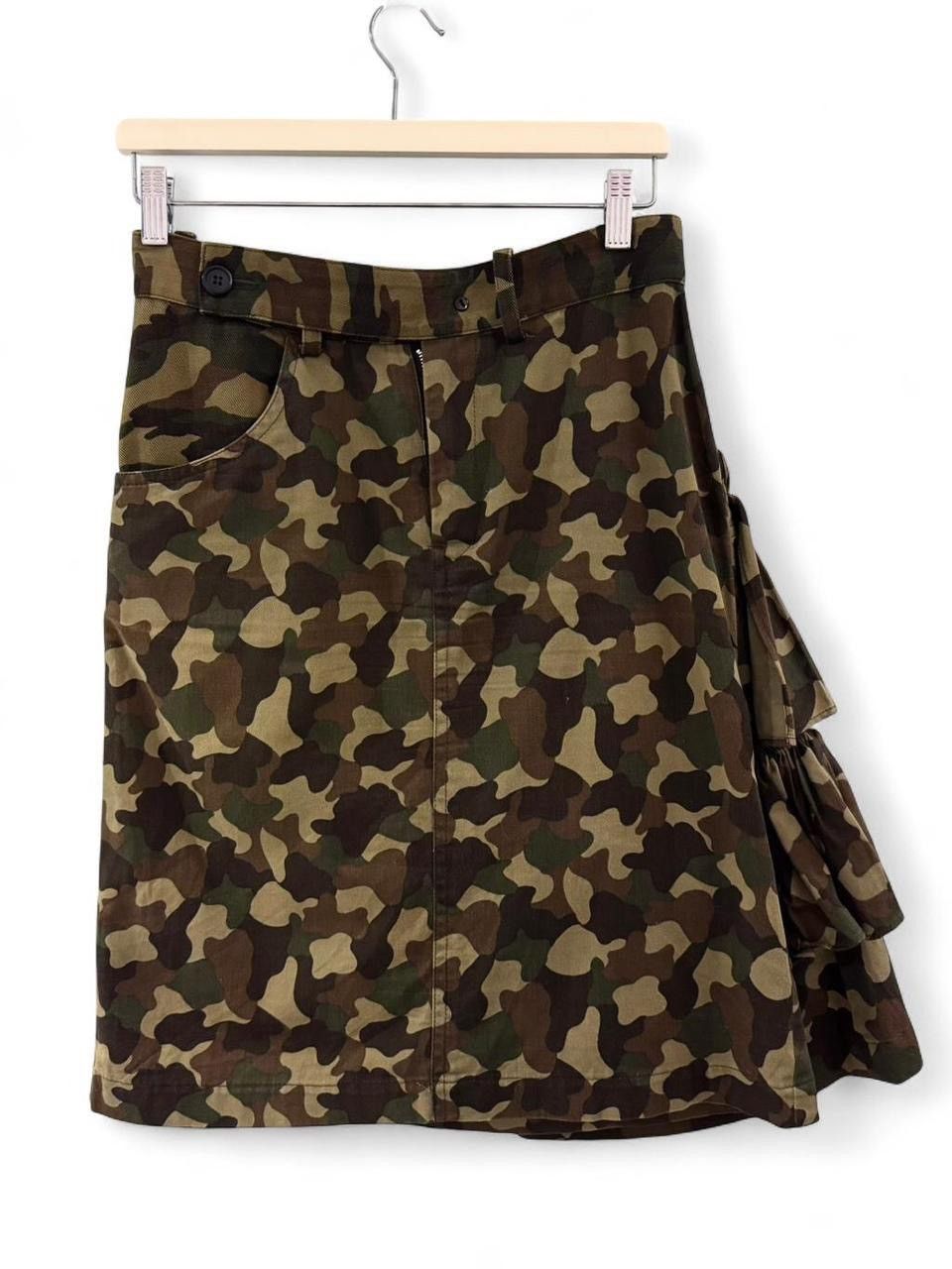 Yohji Yamamoto Yohji Yamamoto ss06 Ruffled Camo Skirt Pants Size 25" / US 0 / IT 36 - 2 Thumbnail