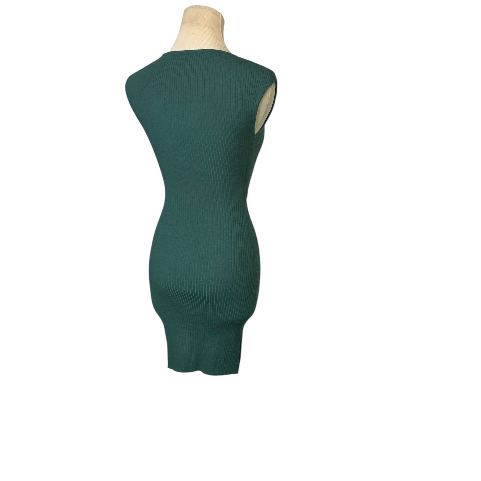 Aritzia Wilfred Green Cutout Bodycon Mini Dress size 2XS Size XXS / US 00 / IT 34 - 18 Thumbnail