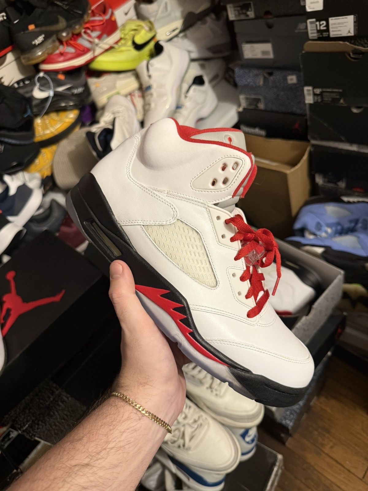 Jordan Brand Jordan retro 5 fire red sz 11.5 Size US 11.5 / EU 44-45 - 1 Thumbnail