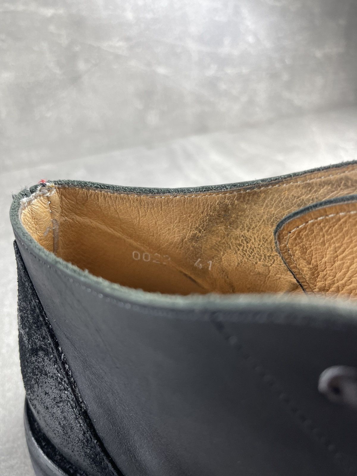 Other Avant Garde Vintage Black Leather Derby Boots Italian Made Size US 8 / EU 41 - 11 Thumbnail
