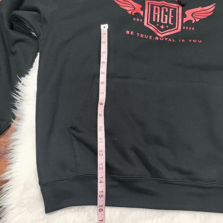 Other RGE Long Sleeve Kangaroo Pocket Streetwear Graphic Hoodie Bl Size US XL / EU 56 / 4 - 8 Thumbnail