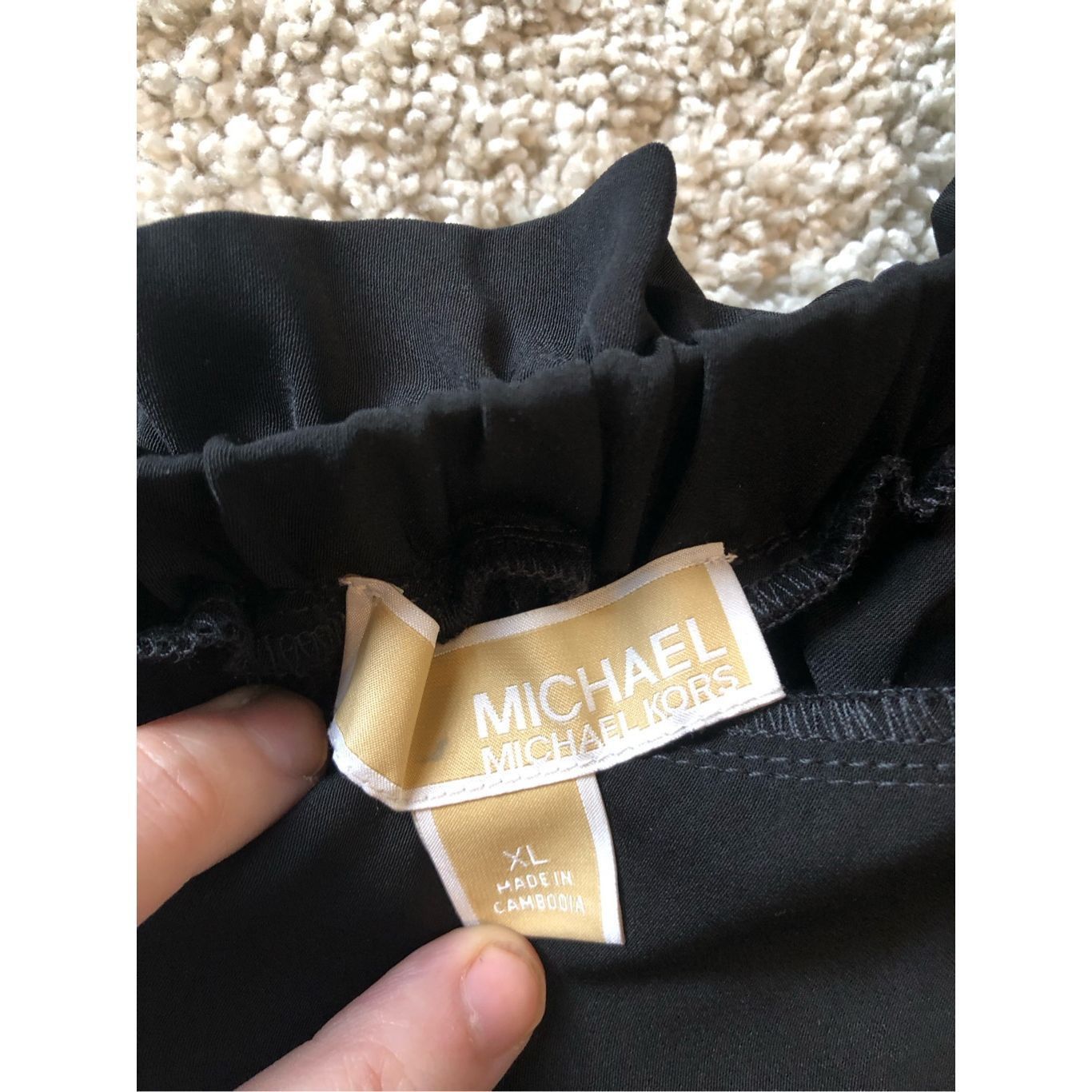 Michael Kors Michael Kors Women’s Black Jogger Style Cargo Pants Size XL Size 38" / US 16 / IT 52 - 5 Thumbnail