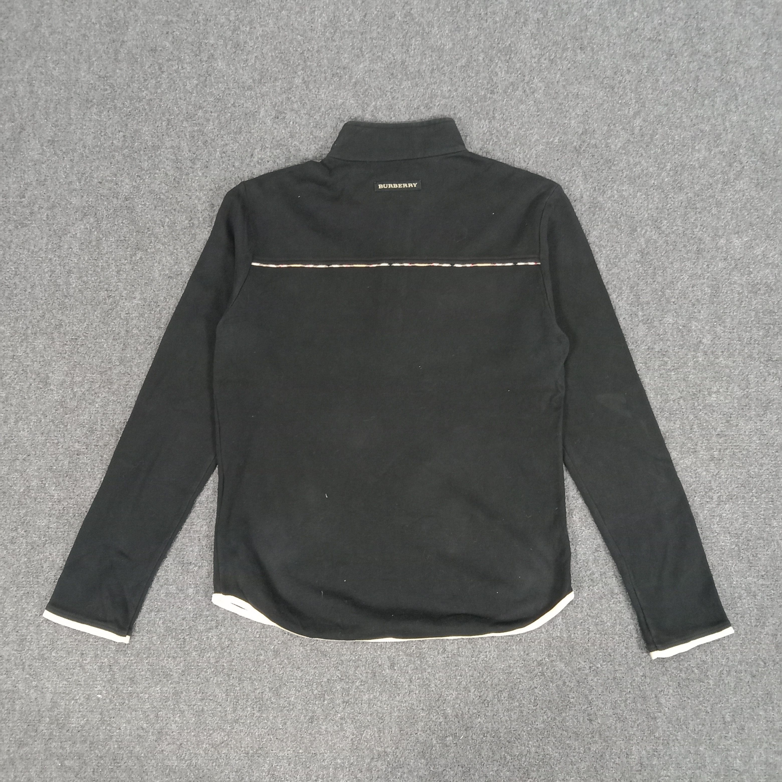 Burberry × Vintage Burberry Golf Sport Style Zipper Long Sleeve Tshirt Size S / US 4 / IT 40 - 4 Thumbnail