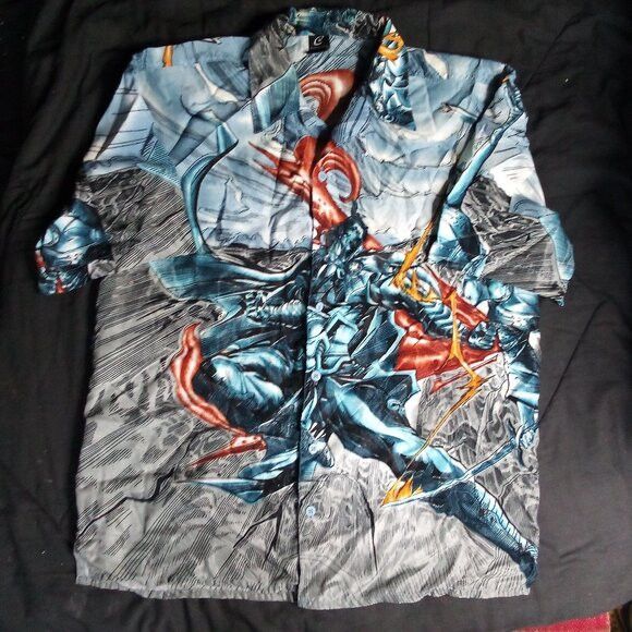 Other Vintage Y2K Claudio Nucci Anime Warrior Samurai Shirt Size US L / EU 52-54 / 3 - 2 Thumbnail