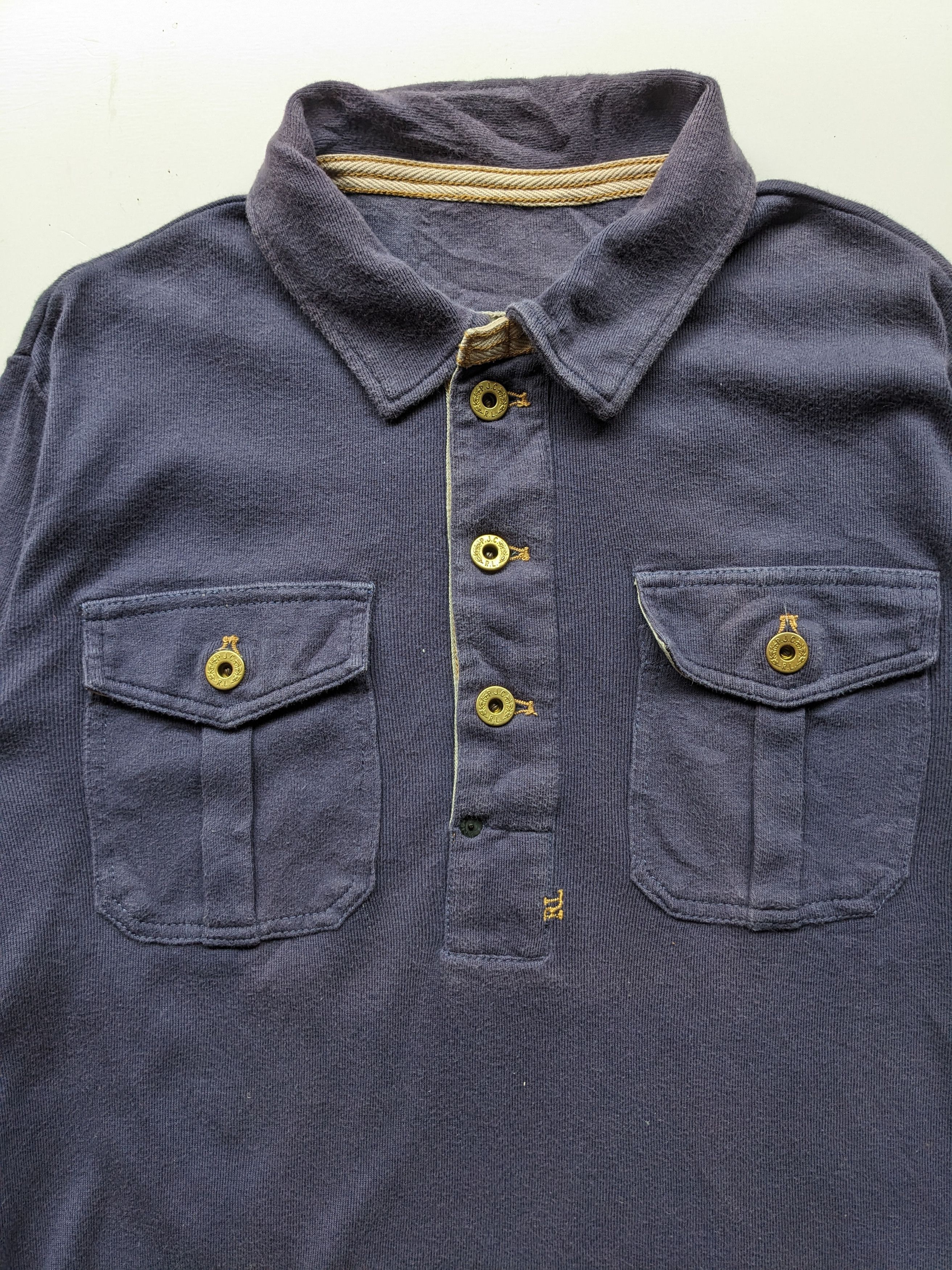 Polo Ralph Lauren × Ralph Lauren Polo Ralph Lauren Double RL collar tee Size US M / EU 48-50 / 2 - 2 Thumbnail