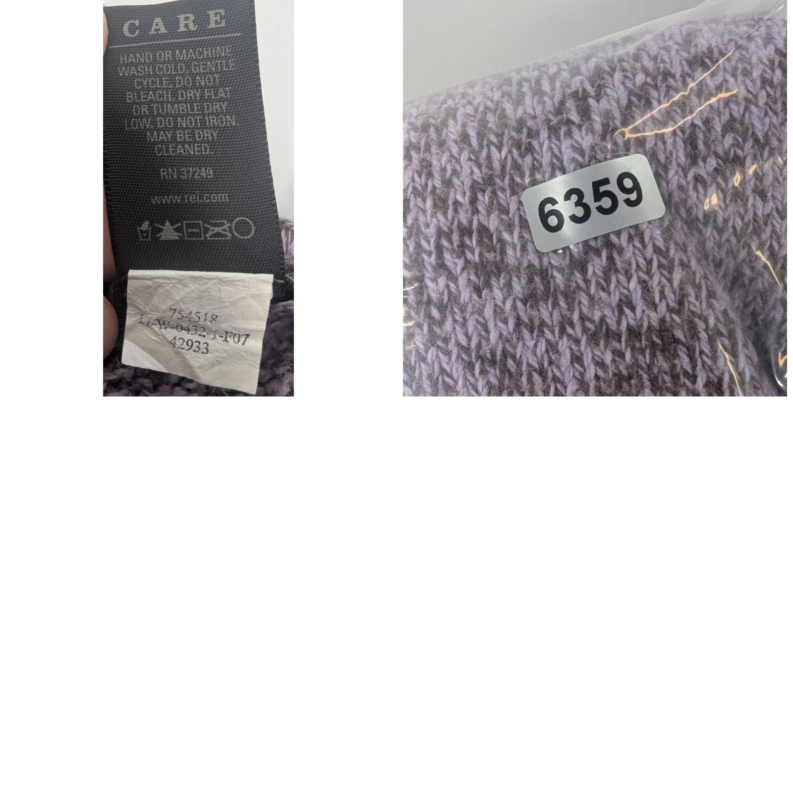 Vintage VINTAGE REI Sweater Woman's Large Purple Marbled V-Neck Long Sleeve Sweater Size L / US 10 / IT 46 - 8 Thumbnail