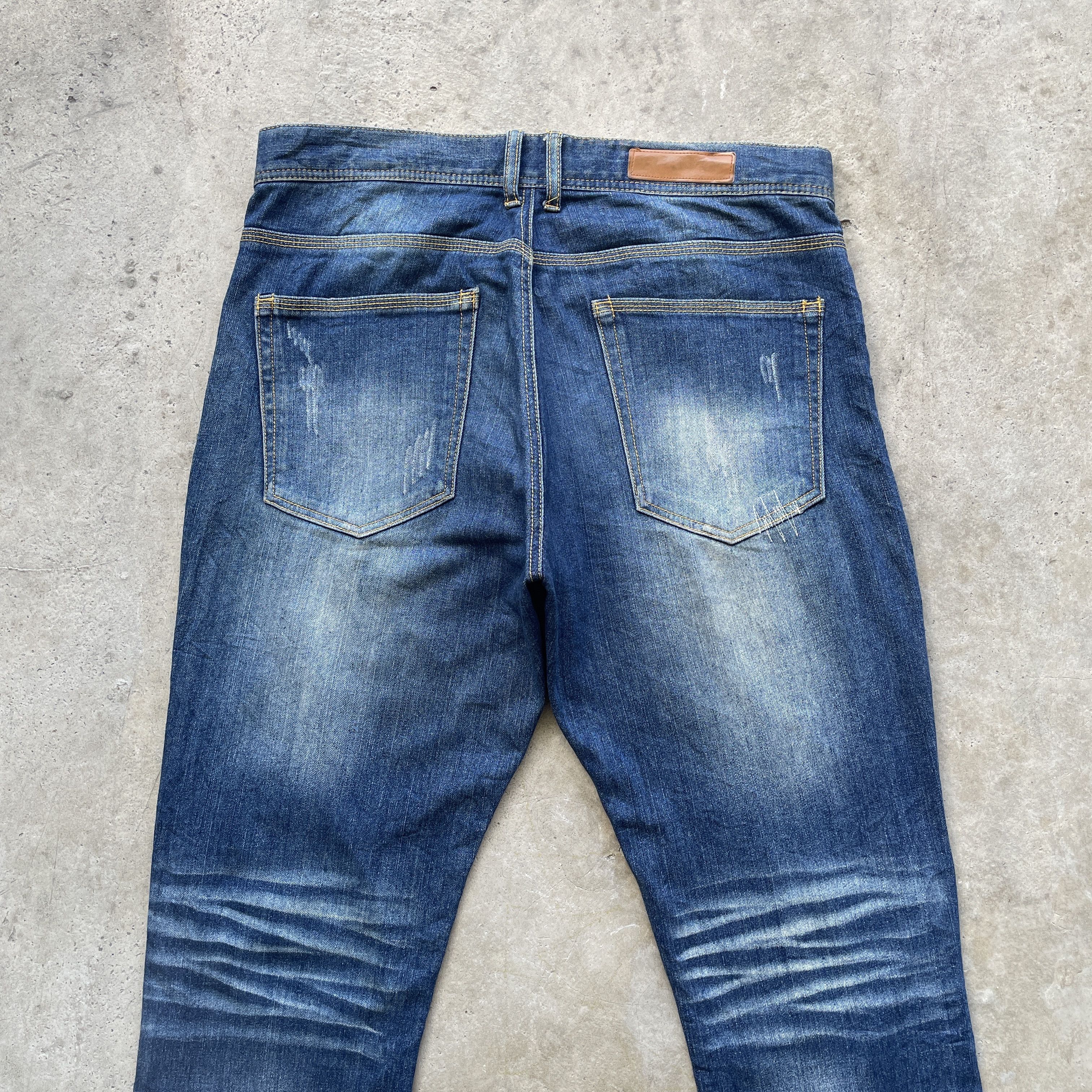 Japanese Brand × Jean W34 VINTAGE JAPANESE FADED JEANS DENIM DISTRESSED PANTS Size US 34 / EU 50 - 8 Thumbnail