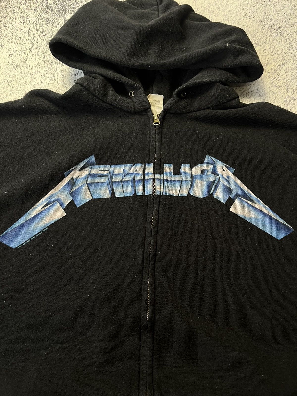 Band Tees Metallica 2017 hoodie RIDE THE LIGHTNING hooded sweatshirt Size US XXL / EU 58 / 5 - 10 Thumbnail