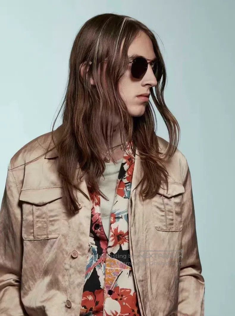 Saint Laurent Paris Saint Laurent Paris Light Pink Pleated Double Pocket Silk Size US S / EU 44-46 / 1 - 6 Thumbnail