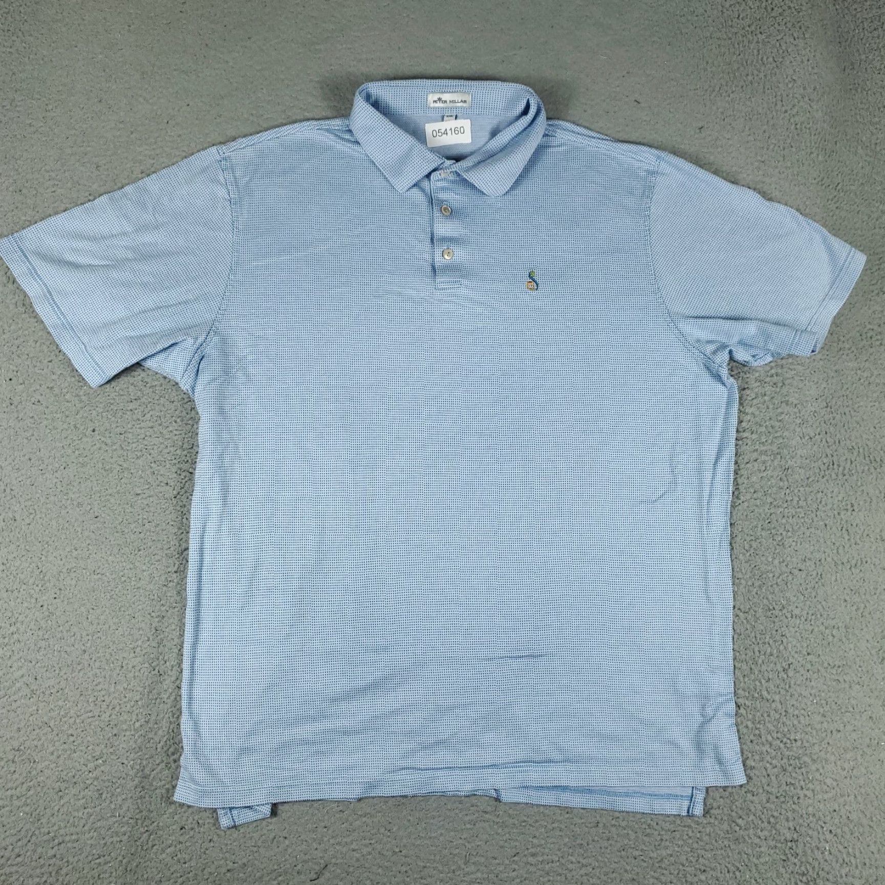 Peter Millar VINTAGE Peter Millar Polo Shirt Mens 2XL Blue Cotton Short Sleeve Casual Golf Office Wear Size US XXL / EU 58 / 5 - 2 Thumbnail