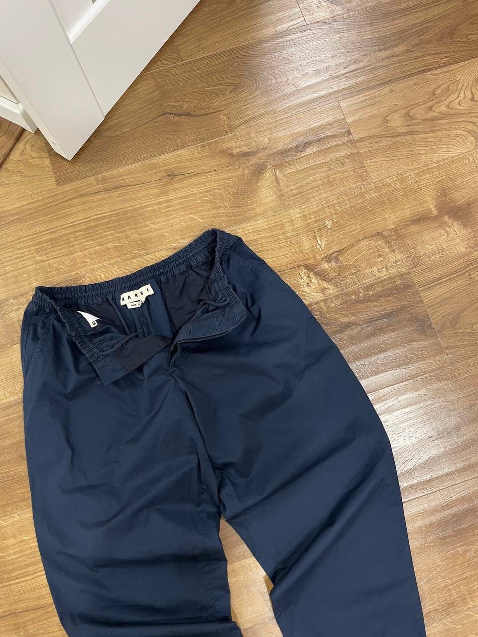 Marni × Vintage Vintage Marni Casual Cropped Blue Pants Joggers Trousers Size US 34 / EU 50 - 2 Thumbnail