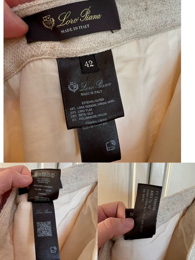 Loro Piana LORO PIANA Cashmere sweater + linen pleated skirt Size M / US 6-8 / IT 42-44 - 6 Thumbnail