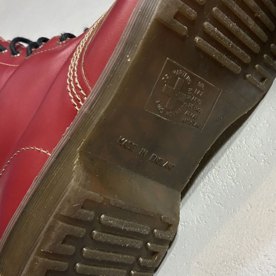 Dr. Martens Vintage Dr. Martens 1490 Made in England Cherry Red Boots Size US 9 / EU 42 - 7 Thumbnail
