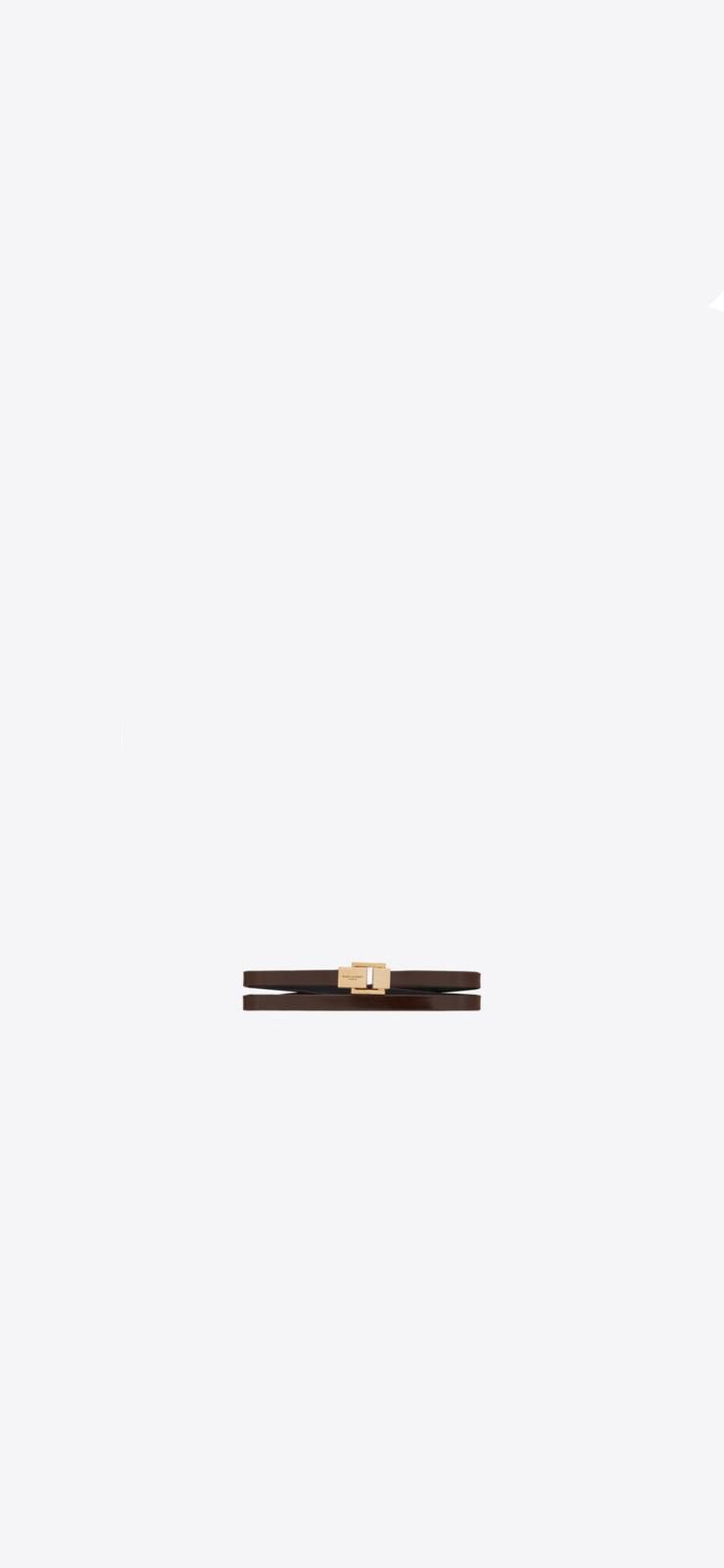 Saint Laurent Paris o1la1rc1a0325 Size: OS / 756762 Bracelet in Dark Maroon Size ONE SIZE - 1 Preview