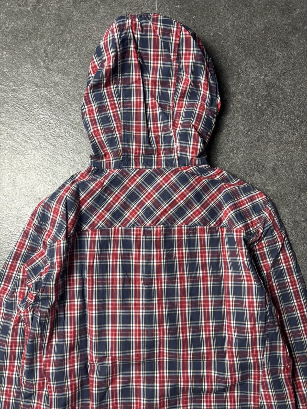 Giorgio Armani 2000s Armani Jeans Plaid Button Up with Hoodie Size US S / EU 44-46 / 1 - 11 Thumbnail