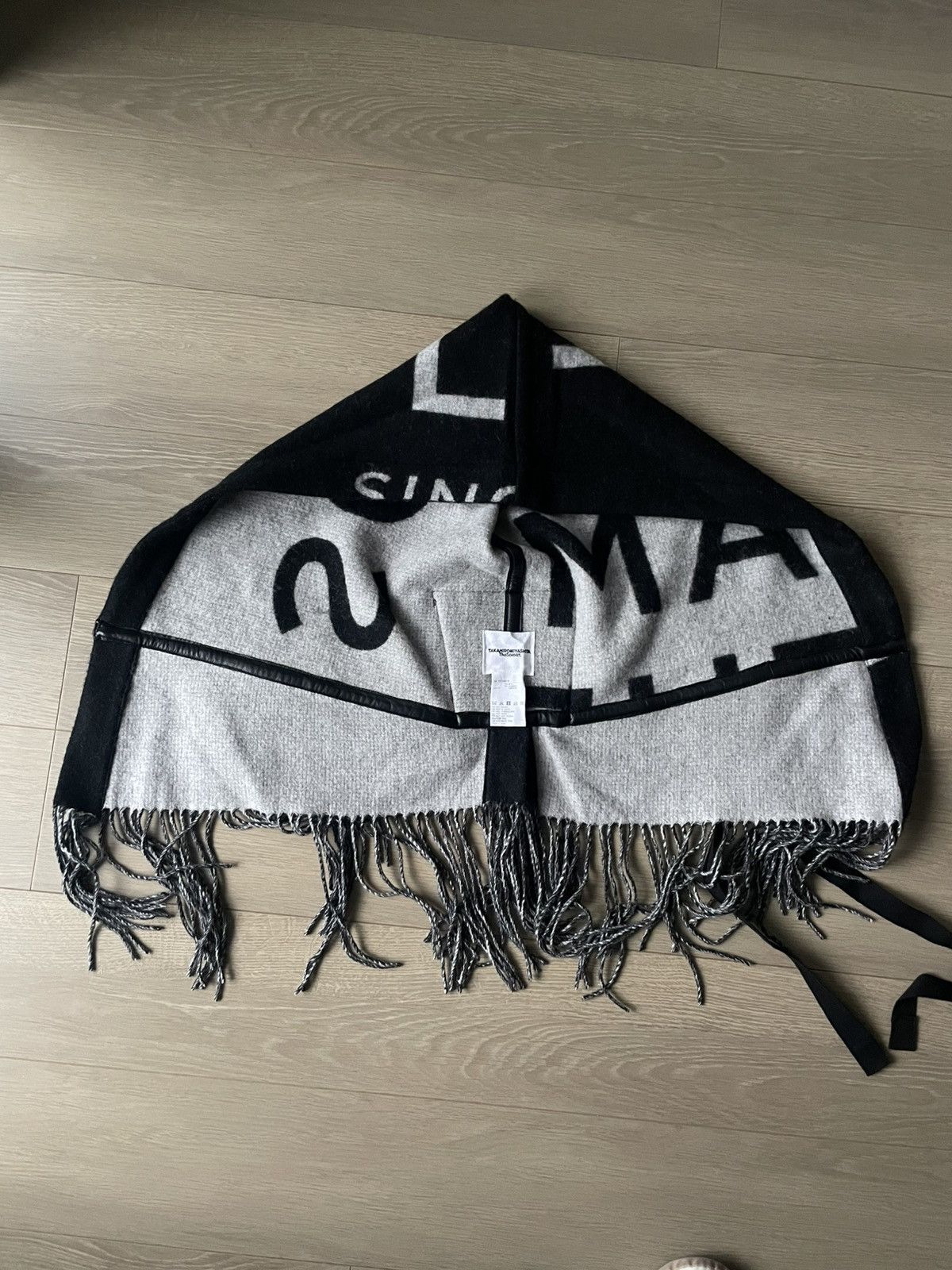 Takahiromiyashita The Soloist. Wool/Cashmere Blanket Hood Size ONE SIZE - 4 Thumbnail