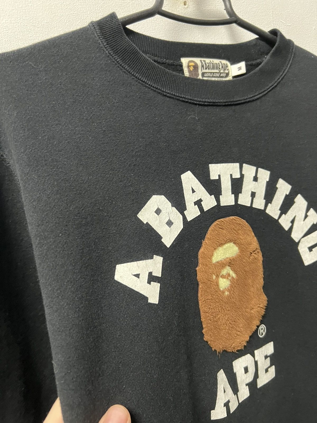Bape Bape Sweatshirt Y2K Black Big Logo Size M Size US M / EU 48-50 / 2 - 7 Thumbnail