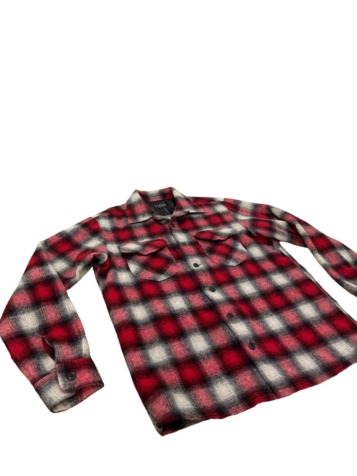 Schott Shadow Plaid Schott Bros Wool Flannel Shirt 5🟩8 Size US M / EU 48-50 / 2 - 2 Thumbnail