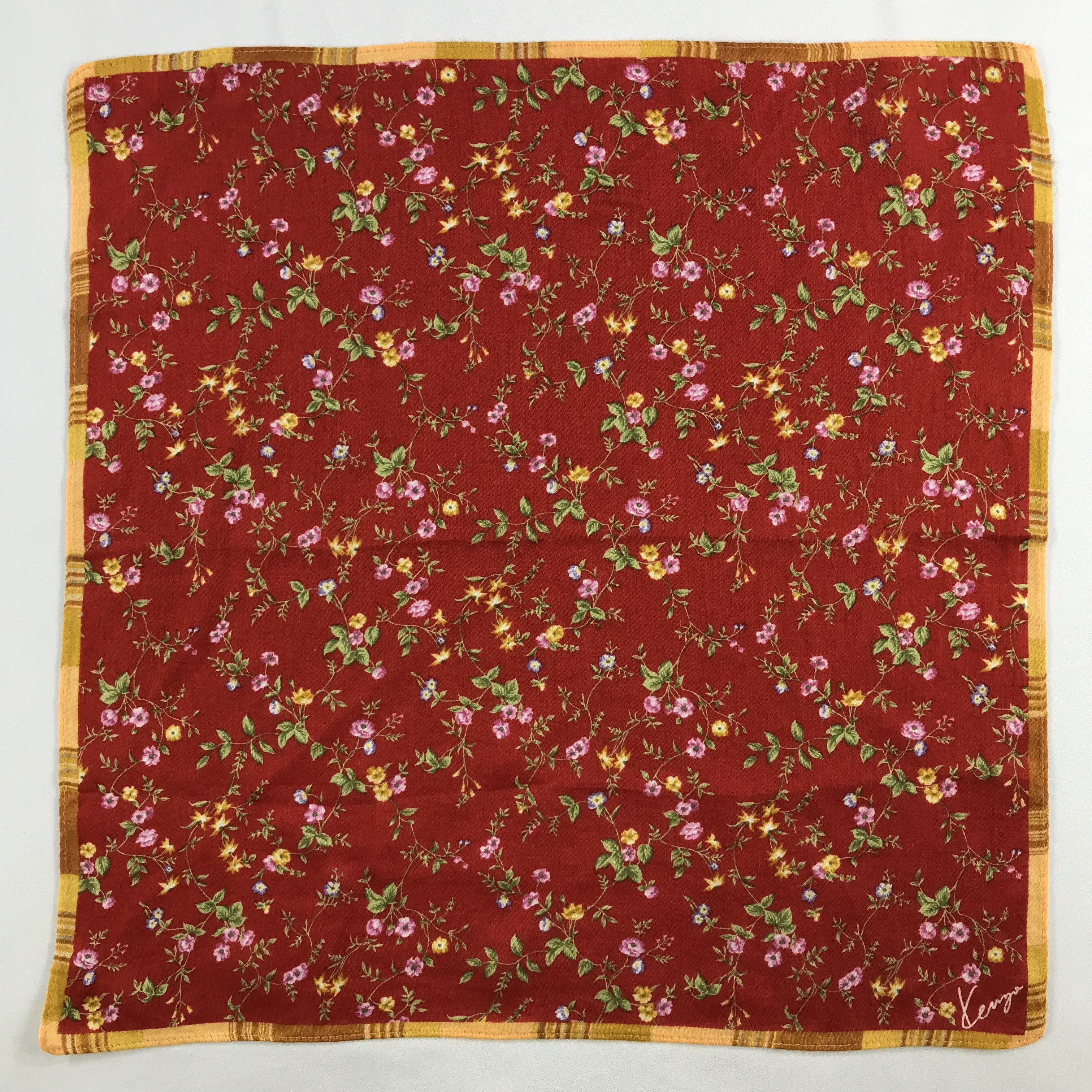 Kenzo × Vintage Kenzo Bandana / Handkerchief / Neckerchief - S2662 Size ONE SIZE - 1 Thumbnail